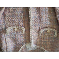 White Tweed Basic Coat