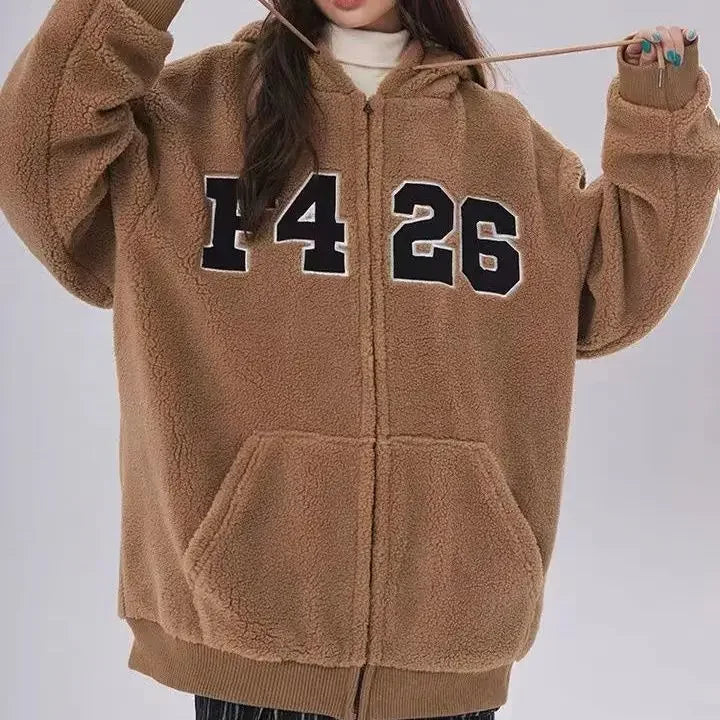 Fashion Leather Sleeve Patchwork Letter Print Streetwear Varsity Bomber Jacket Coat