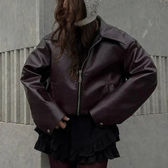 Stylish Streetwear Leather Jacket