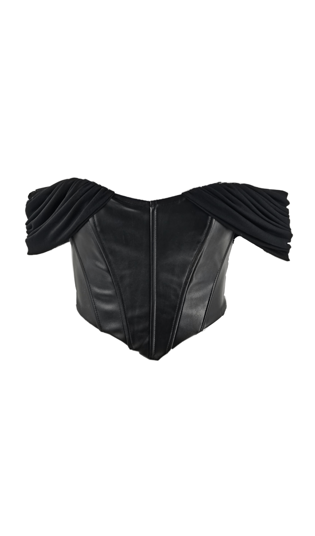 Leather slim camisole