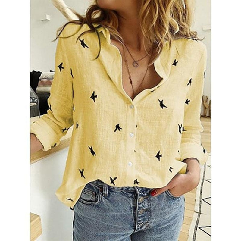 Leisure White Yellow Shirts