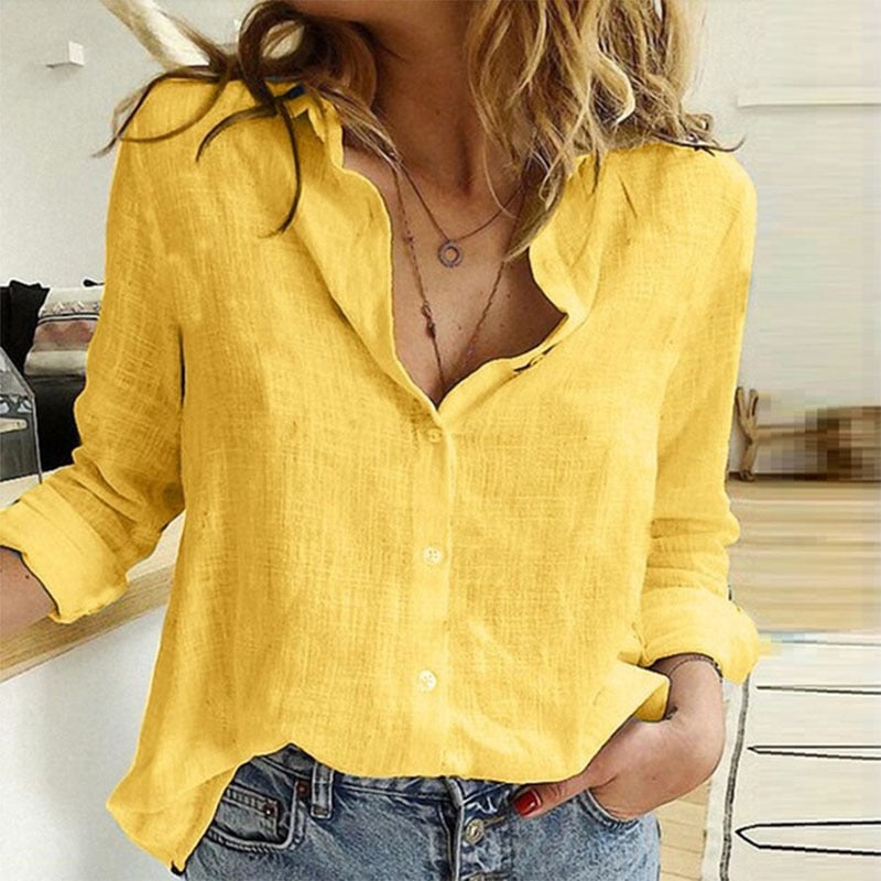 Leisure White Yellow Shirts