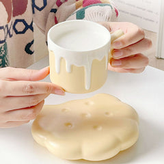 Biscuit Ceramic Cup And Saucer