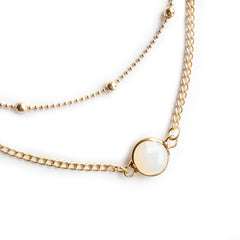 European Minimalist Chokers Fashion Jewelry Multilayer Beads Bohemian Necklake