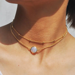 European Minimalist Chokers Fashion Jewelry Multilayer Beads Bohemian Necklake