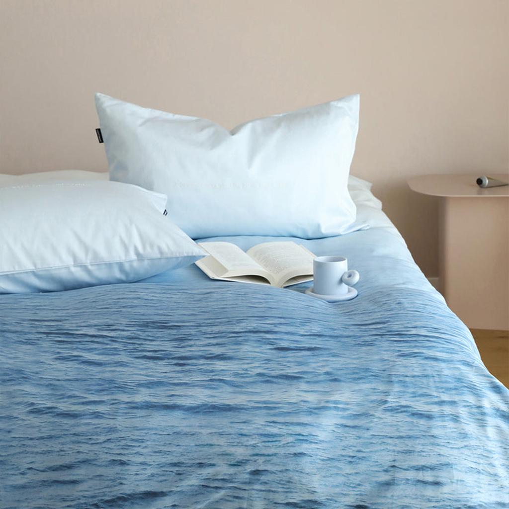 Natural Ombre Blue Coastal Duvet Cover