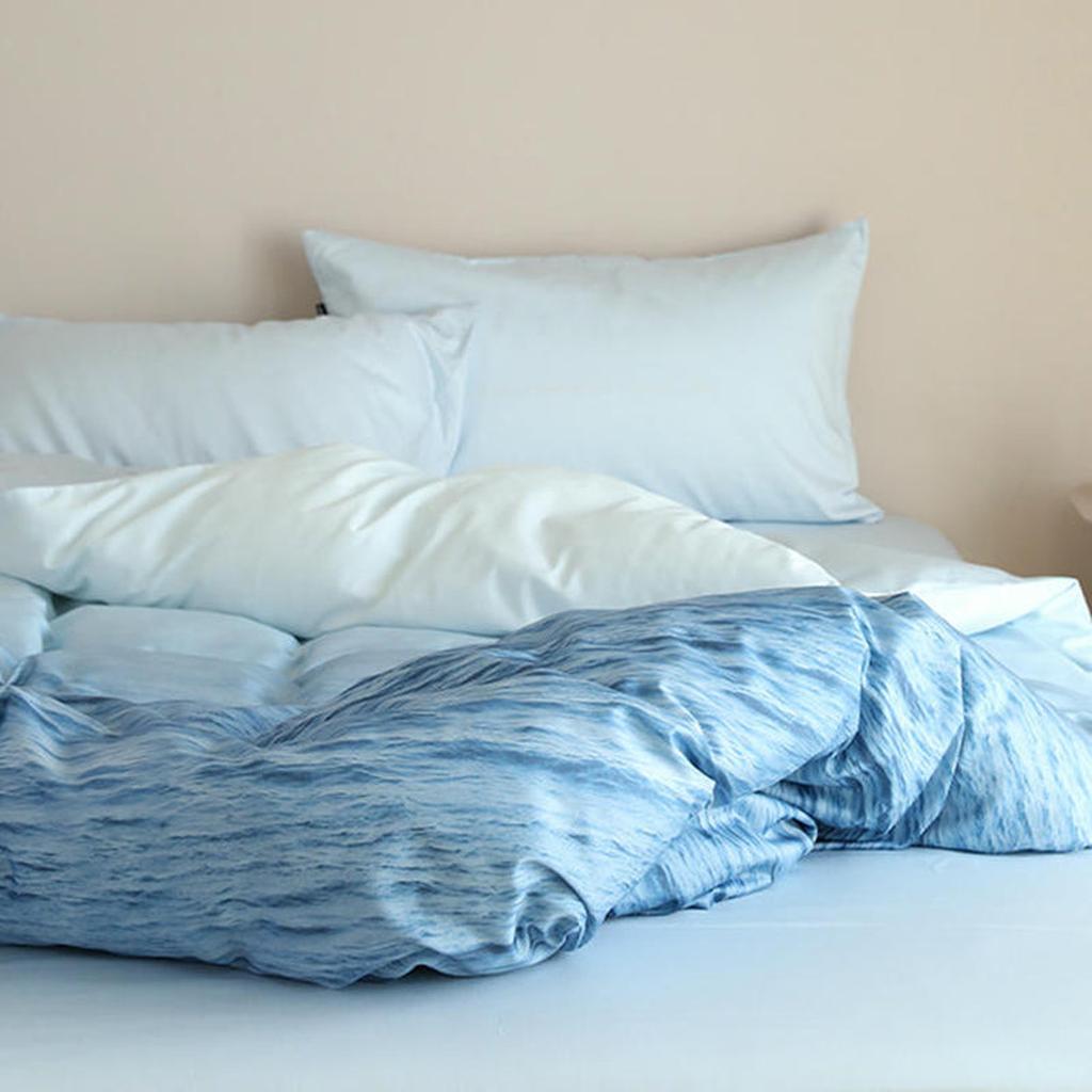 Natural Ombre Blue Coastal Duvet Cover