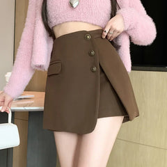New Autumn Winter Woolen Korean Chic High Waist Shorts Shorts