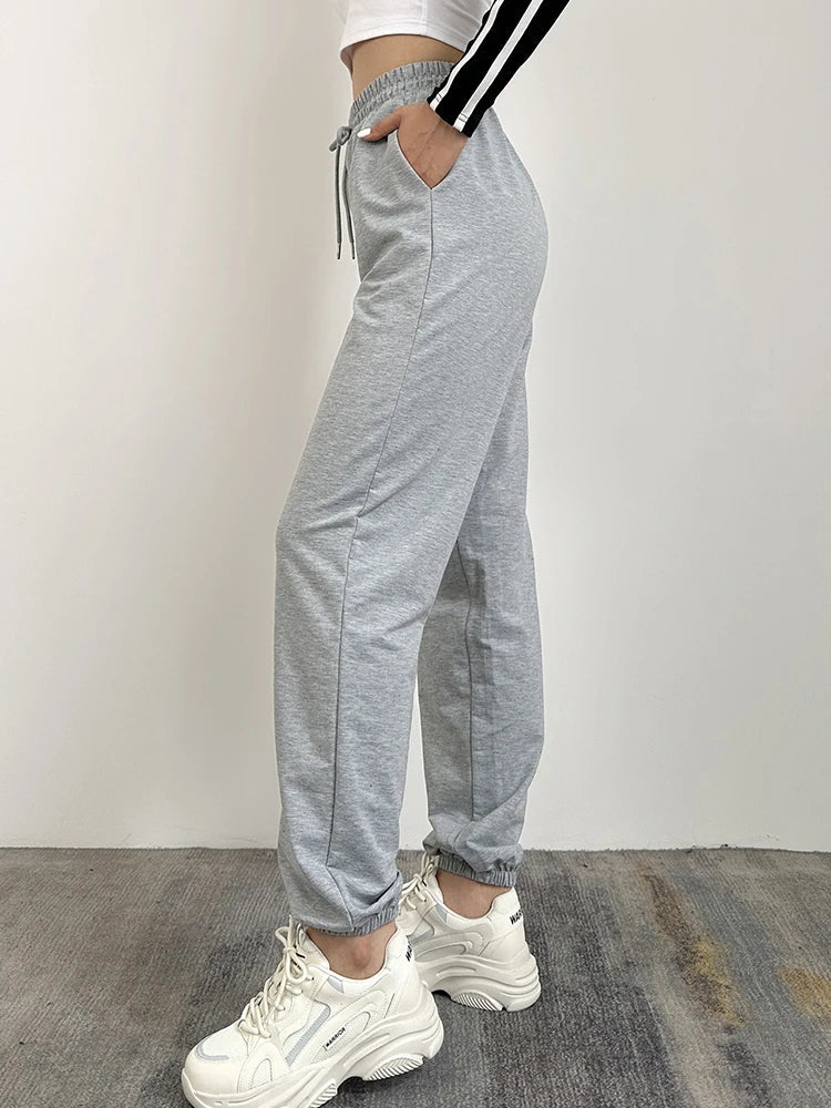 New Gray Sweatpants Baggy  Autumn Oversize Winter Joggers Casual Bottom