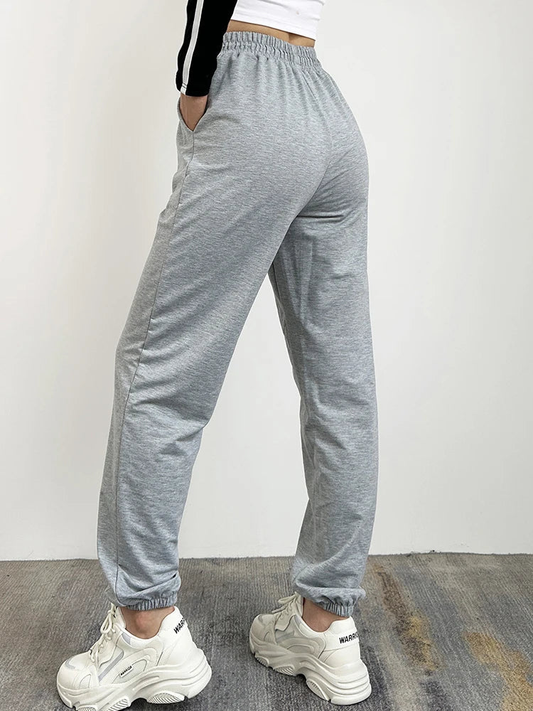 New Gray Sweatpants Baggy  Autumn Oversize Winter Joggers Casual Bottom