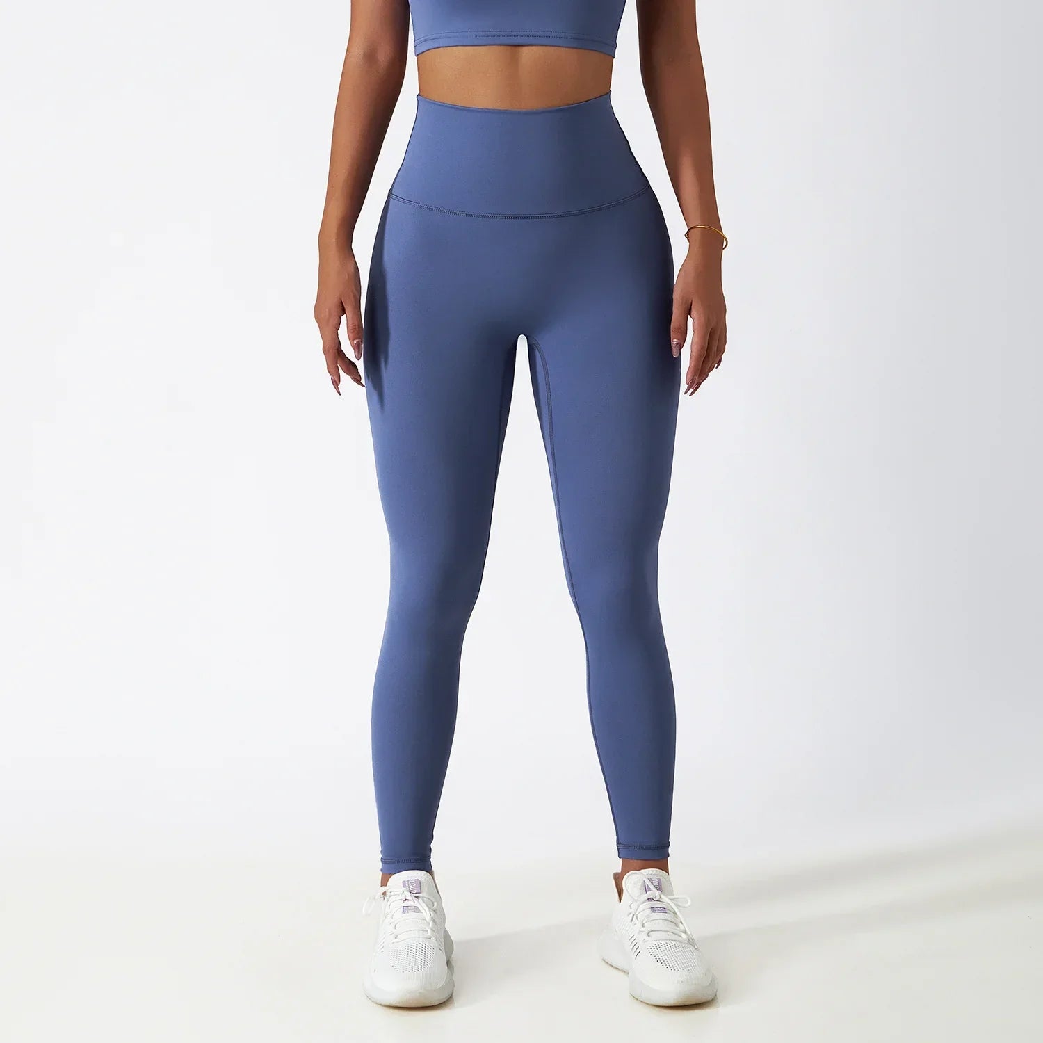 New High Waist Belly Lifting Buttocks Fitness Pants Gym Running Breathable Sports Leggings