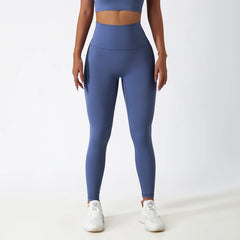 New High Waist Belly Lifting Buttocks Fitness Pants Gym Running Breathable Sports Leggings