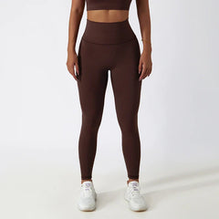 New High Waist Belly Lifting Buttocks Fitness Pants Gym Running Breathable Sports Leggings
