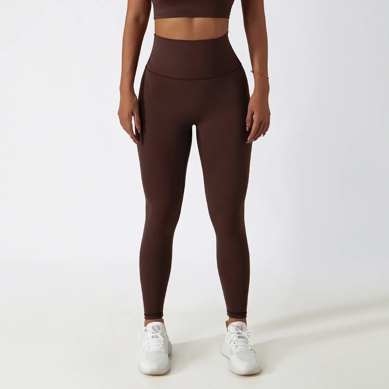 New High Waist Belly Lifting Buttocks Fitness Pants Gym Running Breathable Sports Leggings