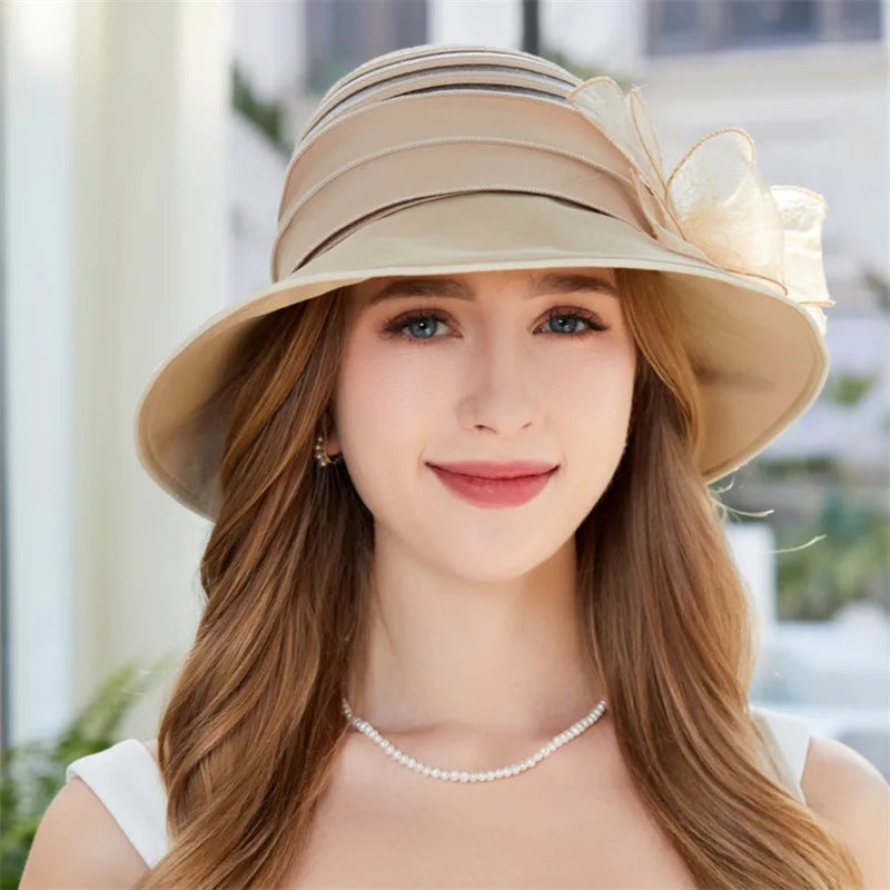 New Mesh Summer Flower Basin Sun Hat