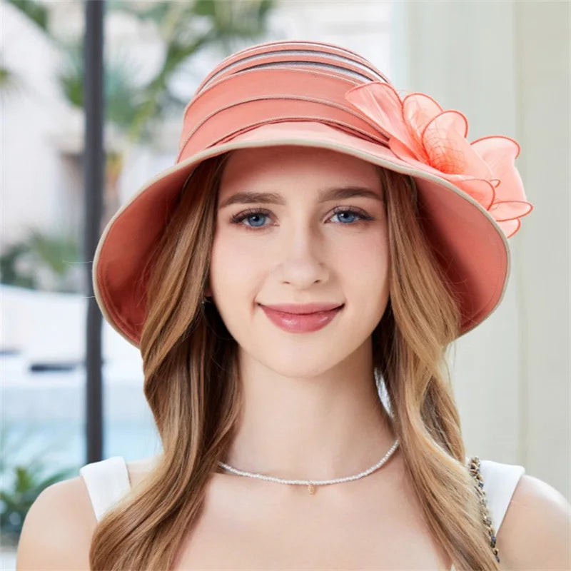 New Mesh Summer Flower Basin Sun Hat