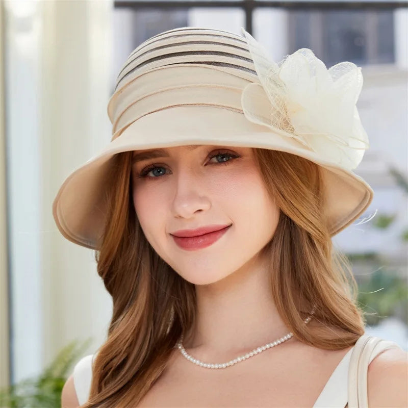 New Mesh Summer Flower Basin Sun Hat