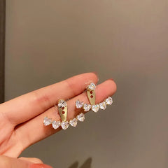 New Trend Style Round Crystal Flower Rhinestone Fashion Birthday Gifts Earring