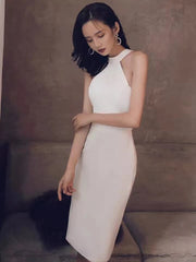 New Short Sheath Halter Backless Sexy Lady Girl Prom Dress