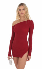 Versatile Off-Shoulder Solid Color Short Skirt