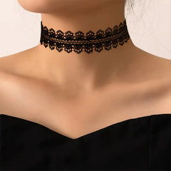 Gothic Choker Black Lace Punk Lolita Sweet Cool Necklace