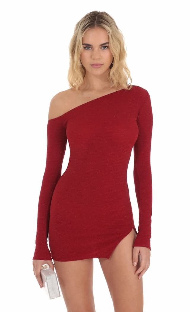 Versatile Off-Shoulder Solid Color Short Skirt