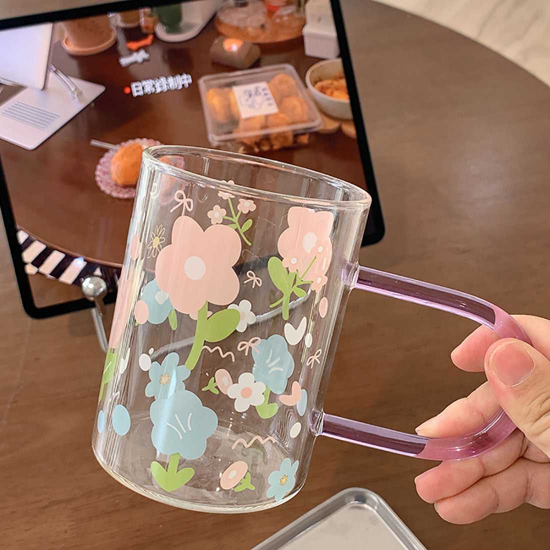 Beautiful Flower Theme Cup