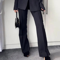 Foreign Trade Women���s Suit Set Autumn Fashion Off-The-Shoulder Long Pants Two-Piece Suit