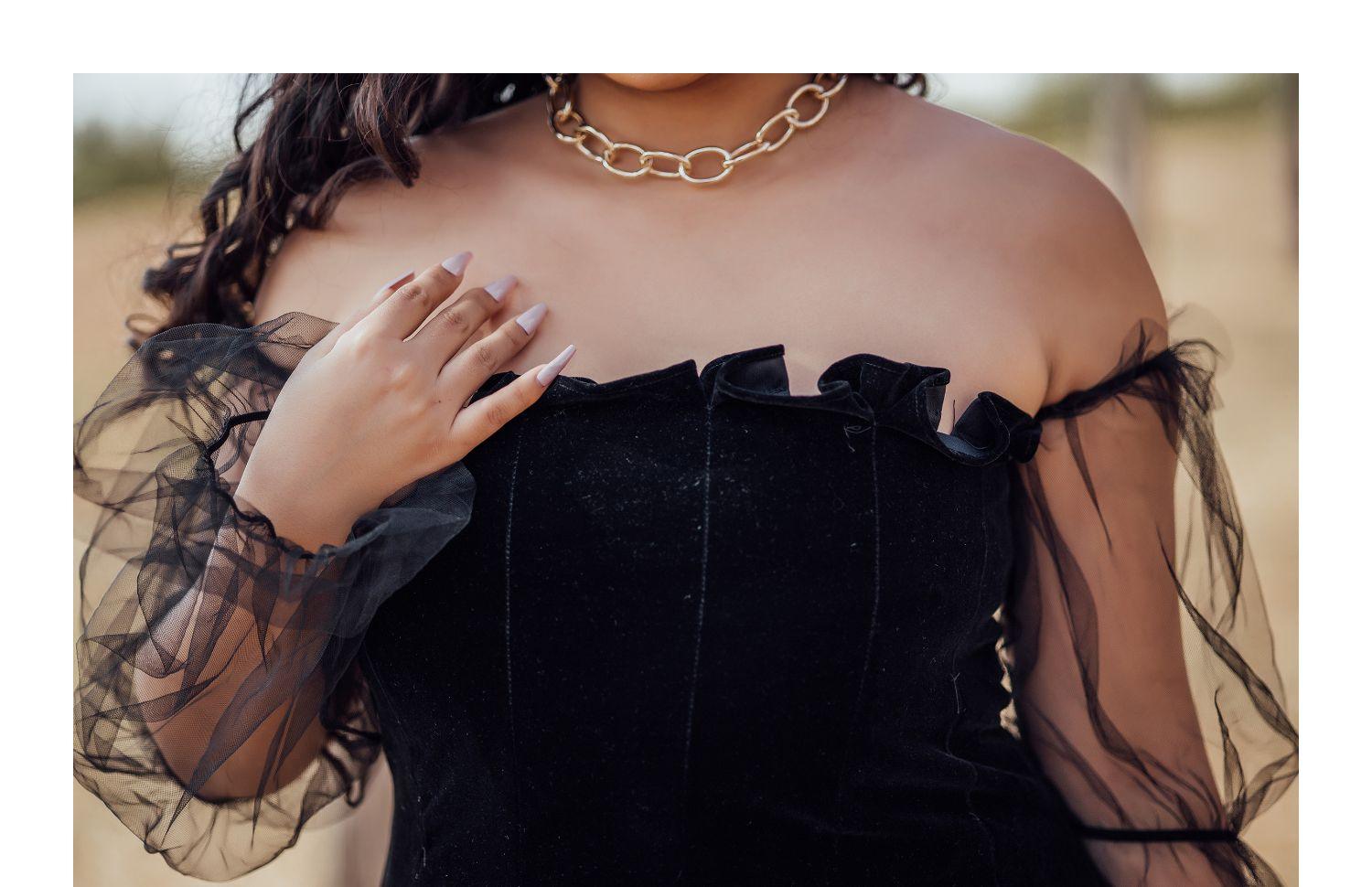 Sexy Off Shoulder Lantern Sleeve Mini Dress