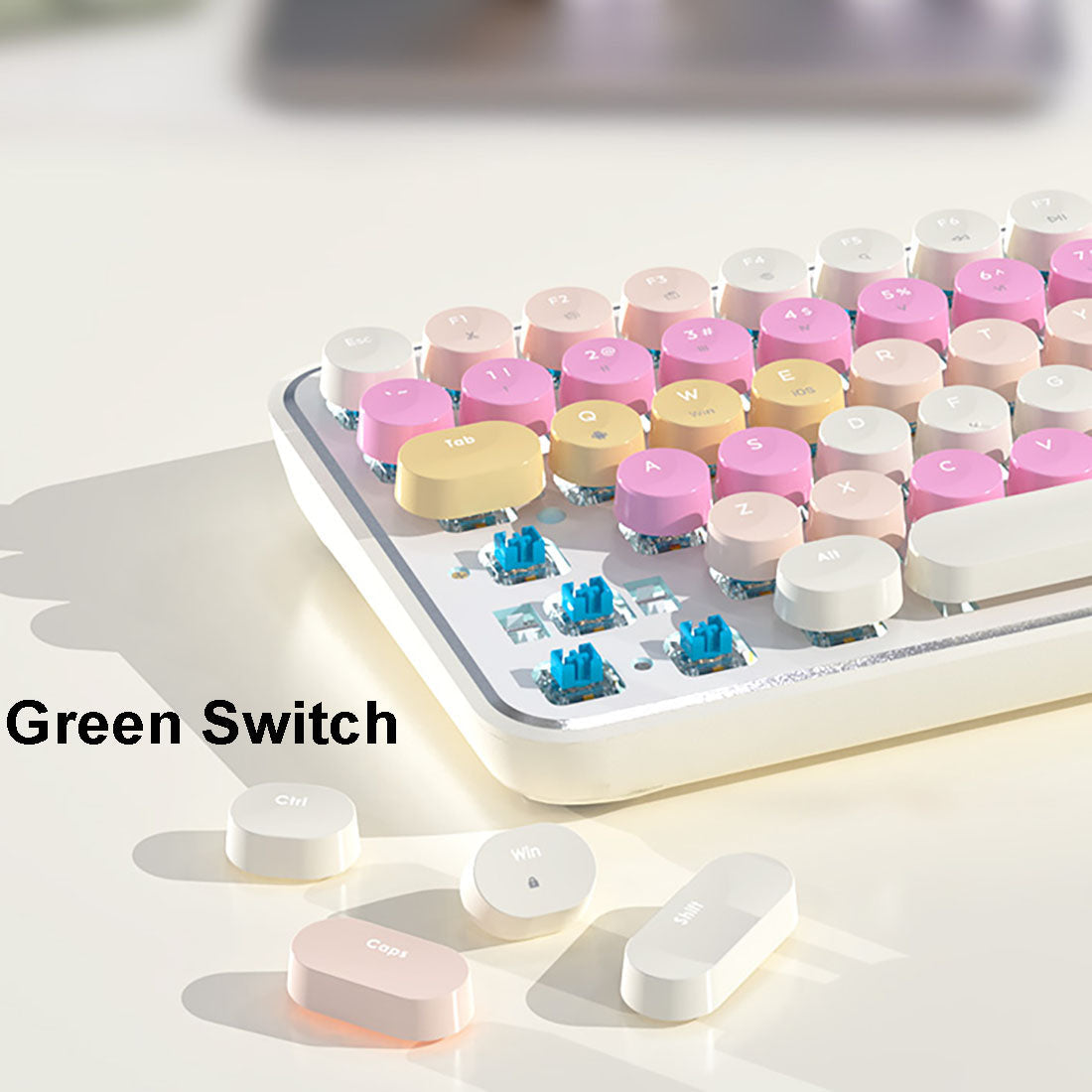 2 Bluetooth Connection Wireless Mechanical Keyboard