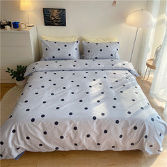 Classics Polka Dots Print Cotton Bedding Set