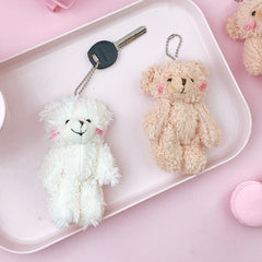 Fluffy Bear Keychain