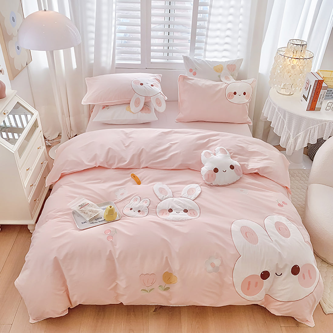 Cute Bunny Inspire Bedding Set