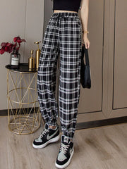 Ankle Length Summer Elastic Waist Soft High Quality Cotton Linen Trouser