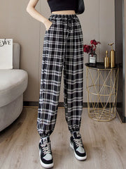 Ankle Length Summer Elastic Waist Soft High Quality Cotton Linen Trouser