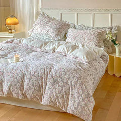 Pastel Daisy Bedding Set - Pink