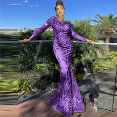 Prom Party Dresses Sequins Shinning Wedding Ball Prom GownS