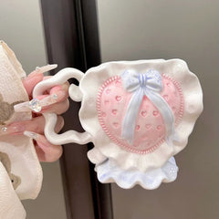 Handmade Bowknote Ceramic Mug