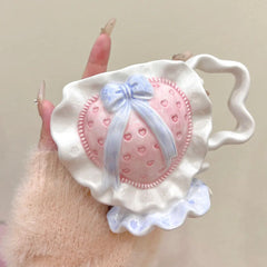 Handmade Bowknote Ceramic Mug