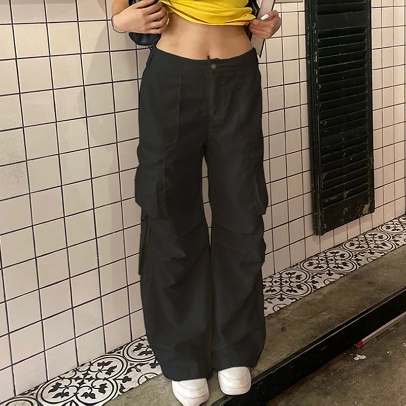 Harajuku Streetwear High Waist Hip Hop Wide Leg Y2k Oversize Vintage Pants