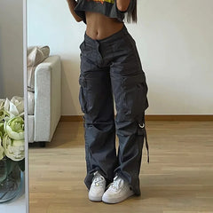 Harajuku Streetwear High Waist Hip Hop Wide Leg Y2k Oversize Vintage Pants