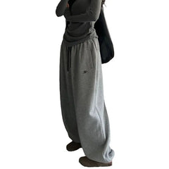 Waist Vintage Embroidery Streetwear Y2K Casual Loose Straight Pants
