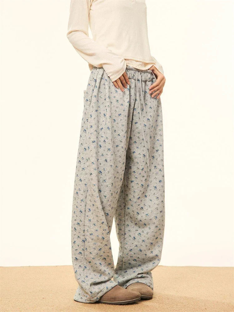 Waist Straight Vintage Streetwear Y2K Casual Loose Wide Leg Pants