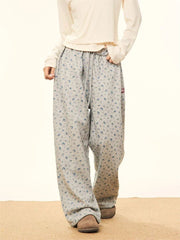Waist Straight Vintage Streetwear Y2K Casual Loose Wide Leg Pants
