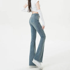 Flare Office Lady High Waist Wide Leg Jeans