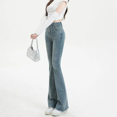 Flare Office Lady High Waist Wide Leg Jeans