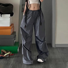Vintage Hip Hop Parachute Harajuku Streetwear Oversized Wide Pants