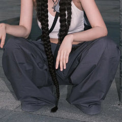Vintage Hip Hop Parachute Harajuku Streetwear Oversized Wide Pants
