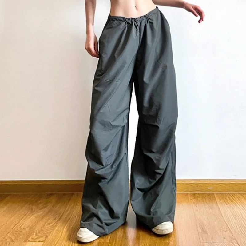 Vintage Hip Hop Parachute Harajuku Streetwear Oversized Wide Pants