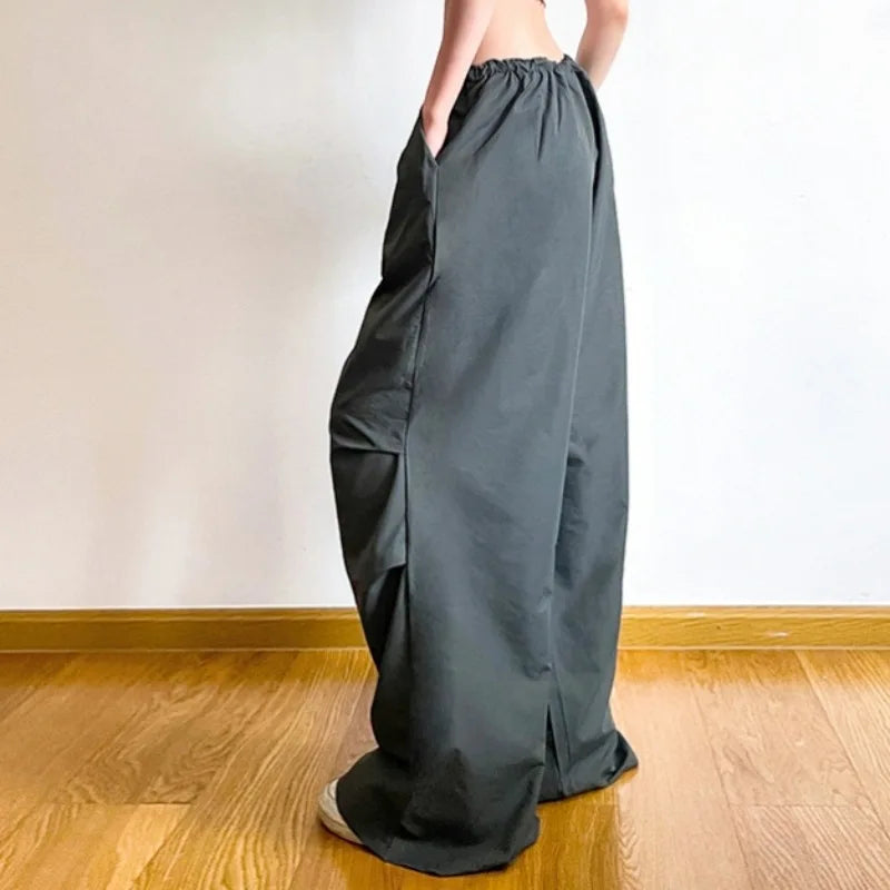 Vintage Hip Hop Parachute Harajuku Streetwear Oversized Wide Pants